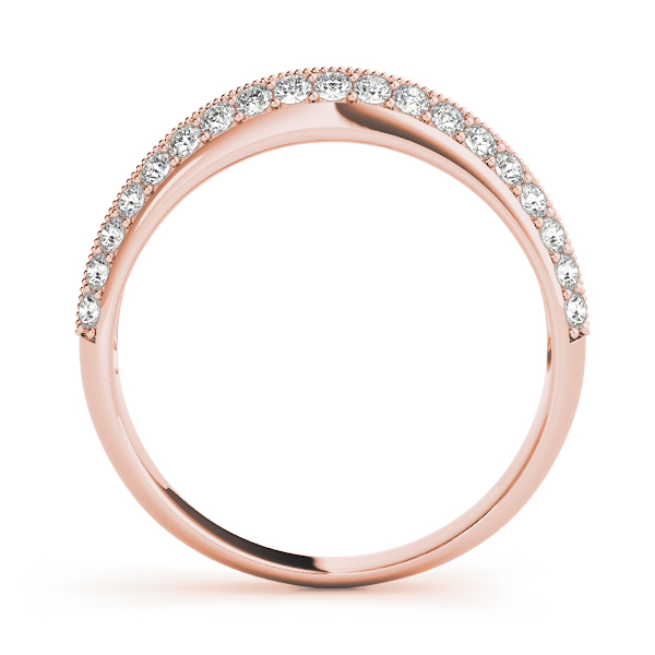  Ladies Diamond Pave Wedding Band 3/8 Carat Total Weight   (Lab-Created) 0.38 C.T.W 10K yellow, white or rose gold - view 6