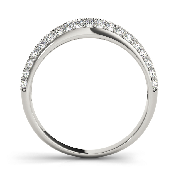  Ladies Diamond Pave Wedding Band 3/8 Carat Total Weight   (Lab-Created) 0.38 C.T.W 10K yellow, white or rose gold - view 2