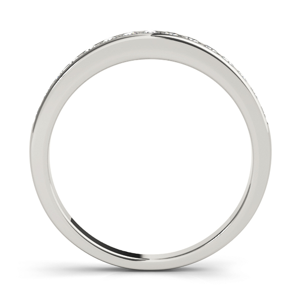  Ladies Single Row Channel Set Wedding Band 1/3 Carat Total Weight   (Lab-Created) 0.30 C.T.W 10K yellow, white or rose gold - view 2