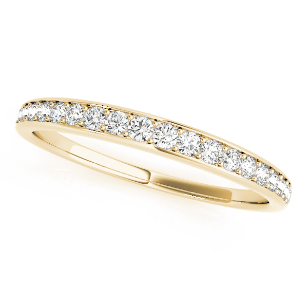  Ladies Prong In Channel Wedding Band 1/4 Carat Total Weight   (Lab-Created) 0.25 C.T.W 10K yellow, white or rose gold - view 3