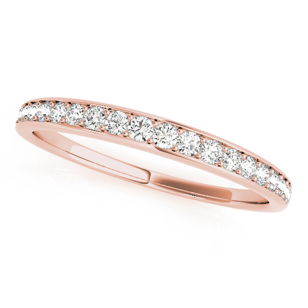  Ladies Prong In Channel Wedding Band 1/4 Carat Total Weight   (Lab-Created) 0.25 C.T.W 10K yellow, white or rose gold - view 5