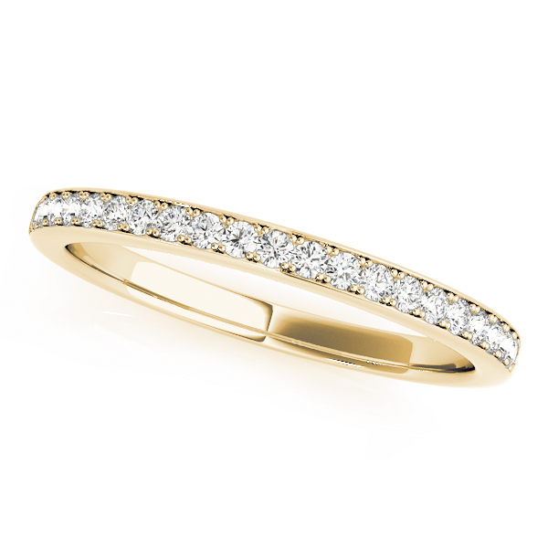  Ladies Prong In Channel Wedding Band 1/4 Carat Total Weight   (Lab-Created) 0.25 C.T.W 10K yellow, white or rose gold - view 3