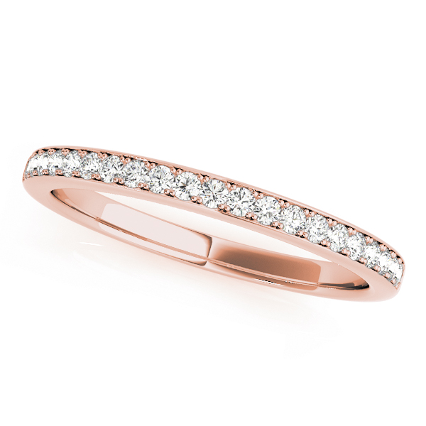  Ladies Prong In Channel Wedding Band 1/4 Carat Total Weight   (Lab-Created) 0.25 C.T.W 10K yellow, white or rose gold - view 5