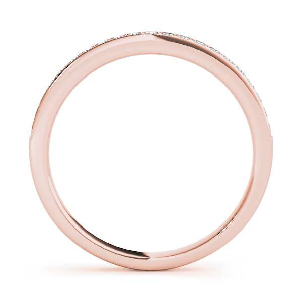  Ladies Prong In Channel Wedding Band 1/4 Carat Total Weight   (Lab-Created) 0.25 C.T.W 10K yellow, white or rose gold - view 6