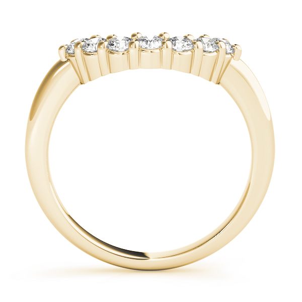  Ladies 0.33 Diamond Curved Wedding Band 1/3 Carat Total Weight   (Lab-Created) 0.33 C.T.W 10K yellow, white or rose gold - view 4