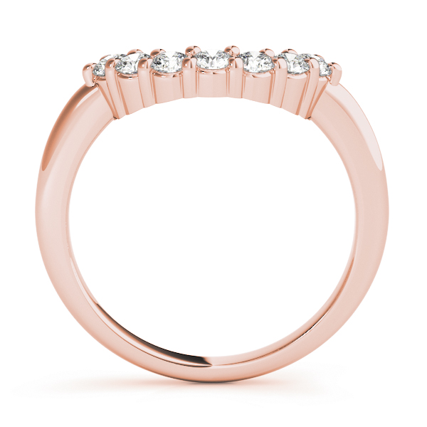  Ladies 0.33 Diamond Curved Wedding Band 1/3 Carat Total Weight   (Lab-Created) 0.33 C.T.W 10K yellow, white or rose gold - view 6