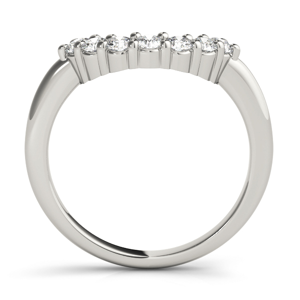  Ladies 0.33 Diamond Curved Wedding Band 1/3 Carat Total Weight   (Lab-Created) 0.33 C.T.W 10K yellow, white or rose gold - view 2
