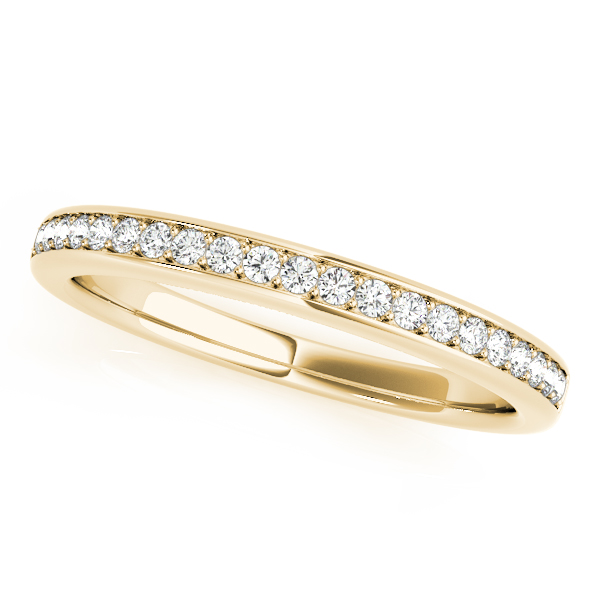  Ladies Channel Set Wedding Bands .15 Carat Total Weight   (Lab-Created) 0.15 C.T.W 10K yellow, white or rose gold - view 2