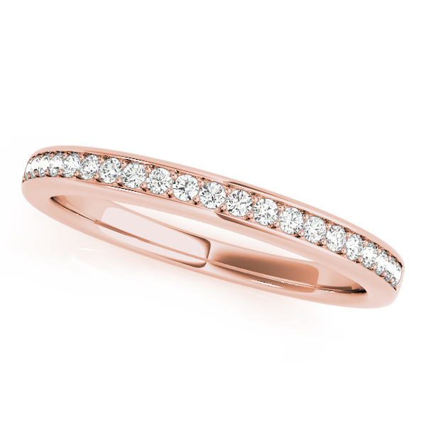  Ladies Channel Set Wedding Bands .15 Carat Total Weight   (Lab-Created) 0.15 C.T.W 10K yellow, white or rose gold - view 3