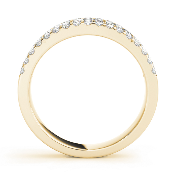  Ladies Three Row Pave Diamond Band 3/4 Carat Total Weight   (Lab-Created) 0.74 C.T.W 10K yellow, white or rose gold - view 4