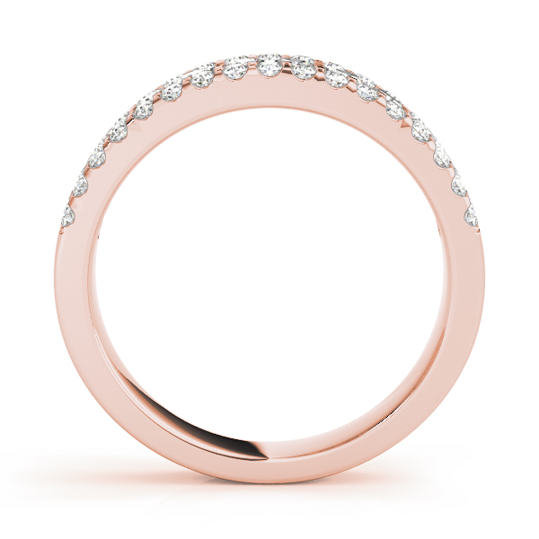  Ladies Three Row Pave Diamond Band 3/4 Carat Total Weight   (Lab-Created) 0.74 C.T.W 10K yellow, white or rose gold - view 6