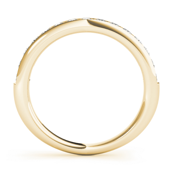  Ladies Channel Set Wedding Bands 1/4 Carat Total Weight   (Lab-Created) 0.27 C.T.W 10K yellow, white or rose gold - view 4