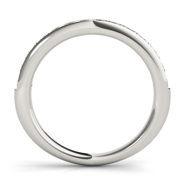  Ladies Channel Set Wedding Bands 1/4 Carat Total Weight   (Lab-Created) 0.27 C.T.W 10K yellow, white or rose gold - view 2