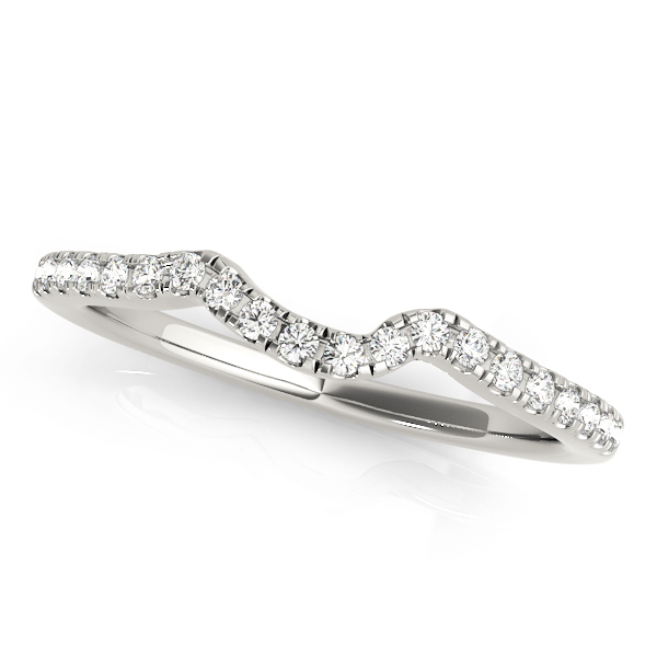 Split Prong Curved Wedding Band