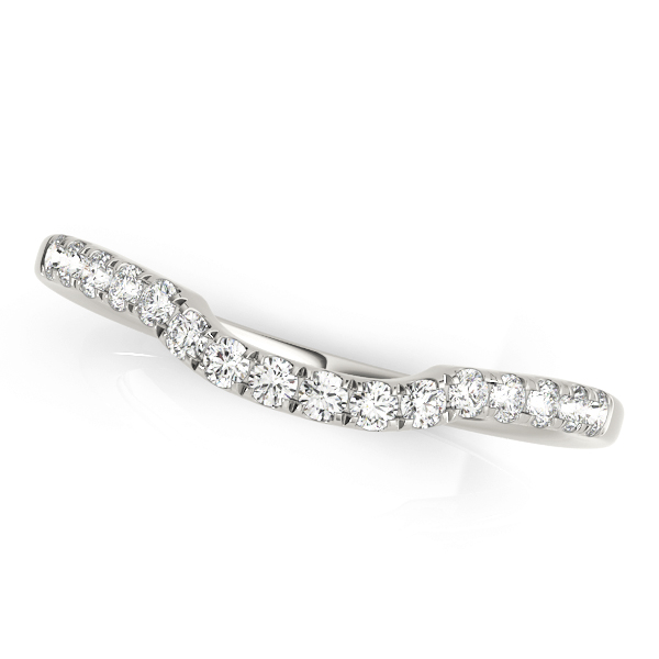 Split Prong Curved Wedding Bands