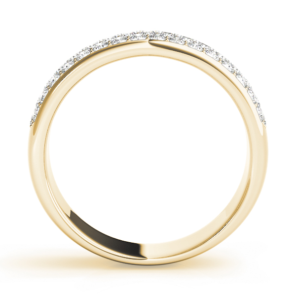  Ladies Multiple Row Pave Set Wedding Band 5/8 Carat Total Weight   (Lab-Created) 0.64 C.T.W 10K yellow, white or rose gold - view 8