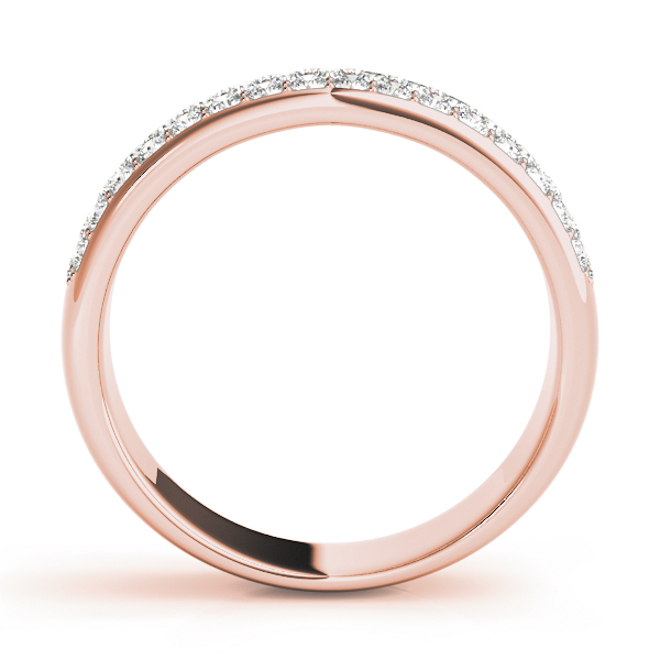  Ladies Multiple Row Pave Set Wedding Band 5/8 Carat Total Weight   (Lab-Created) 0.64 C.T.W 10K yellow, white or rose gold - view 12