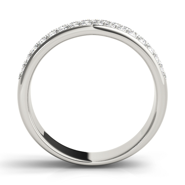  Ladies Multiple Row Pave Set Wedding Band 5/8 Carat Total Weight   (Lab-Created) 0.64 C.T.W 10K yellow, white or rose gold - view 4