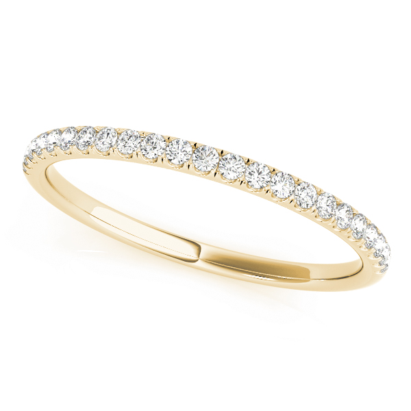  Ladies Straight Diamond Band 1/10 Carat Total Weight   (Lab-Created) 0.14 C.T.W 10K yellow, white or rose gold - view 4