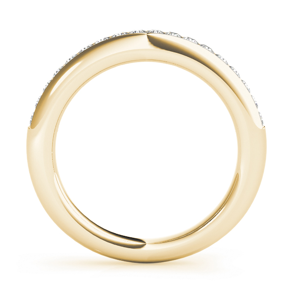  Ladies Channel Set Wedding Band 1/4 Carat Total Weight   (Lab-Created) 0.27 C.T.W 10K yellow, white or rose gold - view 4