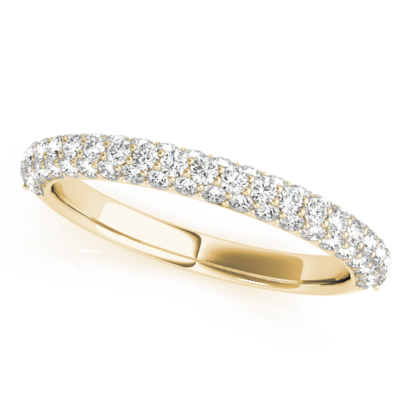  Ladies Diamond Pave Band 0.81 Carat Total Weight   (Lab-Created) 0.81 C.T.W 10K yellow, white or rose gold - view 3
