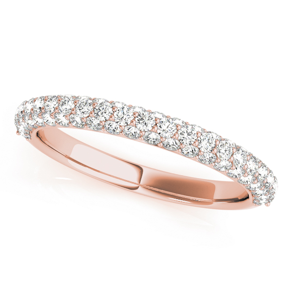  Ladies Diamond Pave Band 0.81 Carat Total Weight   (Lab-Created) 0.81 C.T.W 10K yellow, white or rose gold - view 5