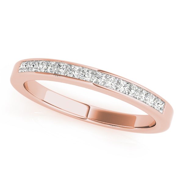  Ladies Channel Set Princess Cut Wedding Band 1/5 Carat Total Weight   (Lab-Created) 0.23 C.T.W 10K yellow, white or rose gold - view 5