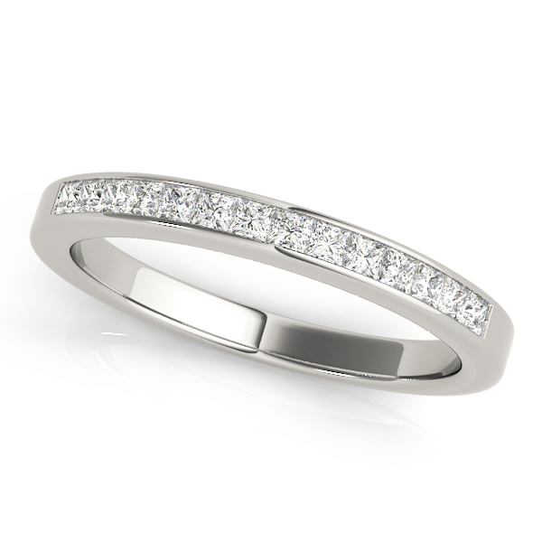 Channel Set Princess Cut Wedding Band | USA Jewels