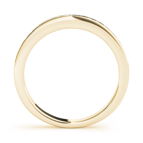  Ladies Channel Set Princess Cut Wedding Band 1/5 Carat Total Weight   (Lab-Created) 0.23 C.T.W 10K yellow, white or rose gold - view 4