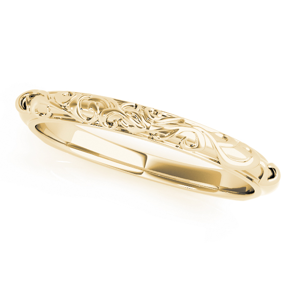  Floral-Inspired Wedding Band  Unknown Friendly Weight 10K yellow, white or rose gold - view 3