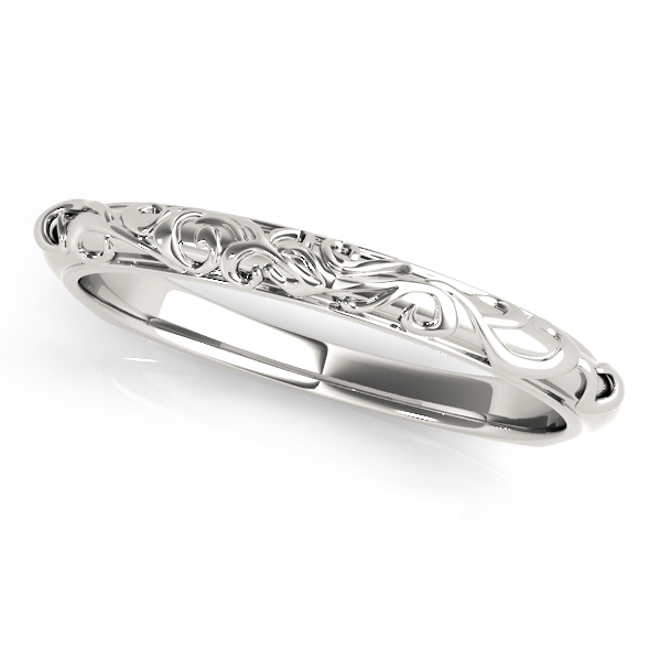 Floral-Inspired Wedding Band | USA Jewels