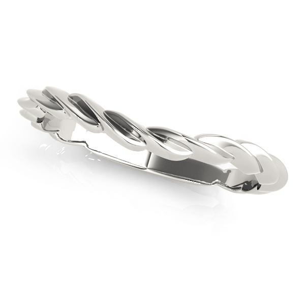 Twisted Shank Curved Wedding Band