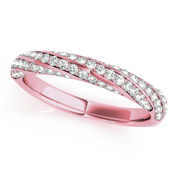  Ladies Twisting Diamond Wedding Band 5/8 Carat Total Weight   (Lab-Created) 0.59 C.T.W 10K yellow, white or rose gold - view 9