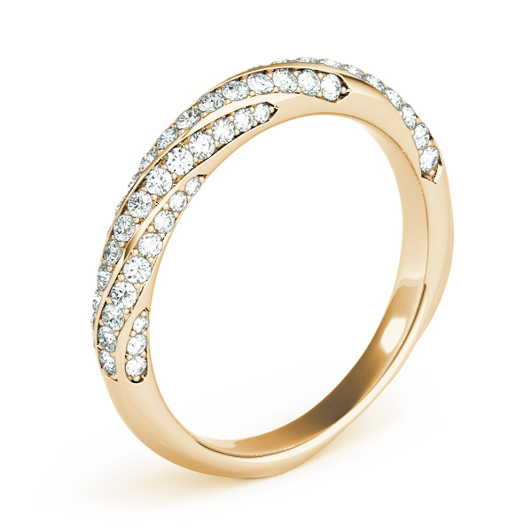  Ladies Twisting Diamond Wedding Band 5/8 Carat Total Weight   (Lab-Created) 0.59 C.T.W 10K yellow, white or rose gold - view 6