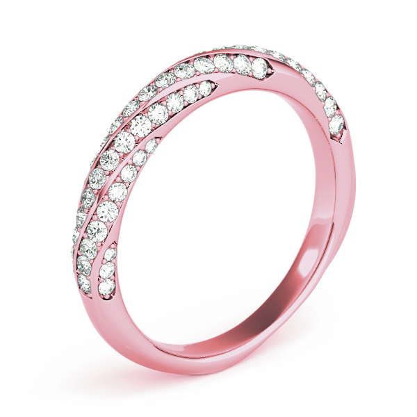  Ladies Twisting Diamond Wedding Band 5/8 Carat Total Weight   (Lab-Created) 0.59 C.T.W 10K yellow, white or rose gold - view 10