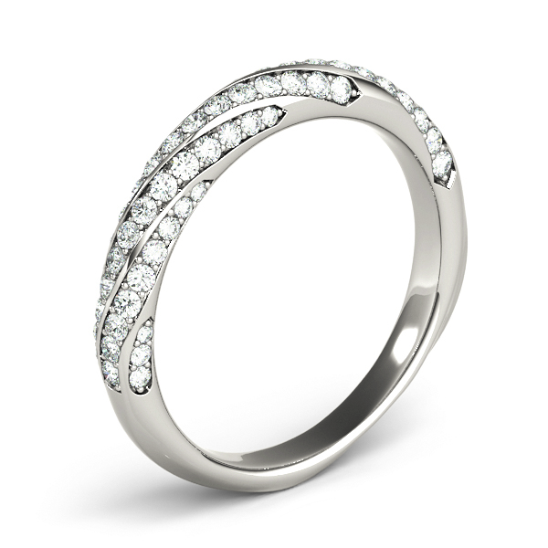  Ladies Twisting Diamond Wedding Band 5/8 Carat Total Weight   (Lab-Created) 0.59 C.T.W 10K yellow, white or rose gold - view 2