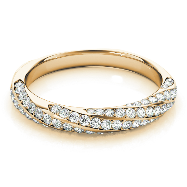  Ladies Twisting Diamond Wedding Band 5/8 Carat Total Weight   (Lab-Created) 0.59 C.T.W 10K yellow, white or rose gold - view 7