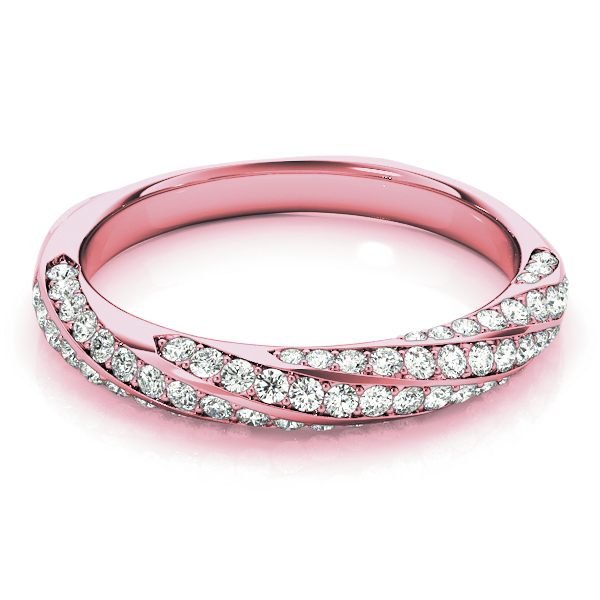  Ladies Twisting Diamond Wedding Band 5/8 Carat Total Weight   (Lab-Created) 0.59 C.T.W 10K yellow, white or rose gold - view 11