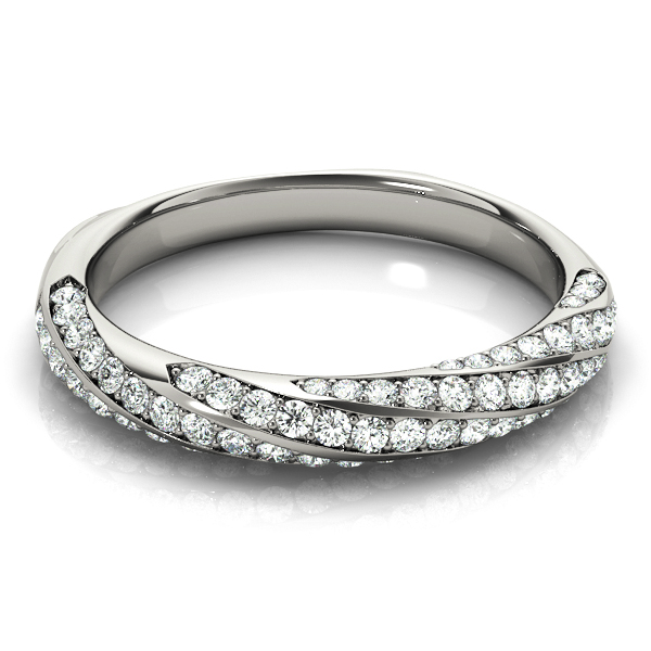  Ladies Twisting Diamond Wedding Band 5/8 Carat Total Weight   (Lab-Created) 0.59 C.T.W 10K yellow, white or rose gold - view 3