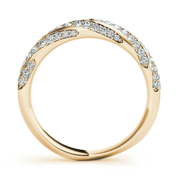  Ladies Twisting Diamond Wedding Band 5/8 Carat Total Weight   (Lab-Created) 0.59 C.T.W 10K yellow, white or rose gold - view 8