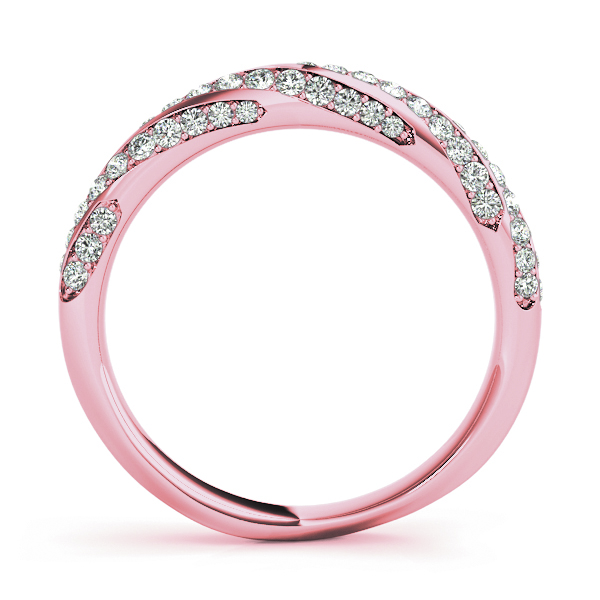  Ladies Twisting Diamond Wedding Band 5/8 Carat Total Weight   (Lab-Created) 0.59 C.T.W 10K yellow, white or rose gold - view 12