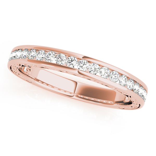  Ladies Channel Set Wedding Band 0.45 Carat Total Weight   (Lab-Created) 0.45 C.T.W 10K yellow, white or rose gold - view 5