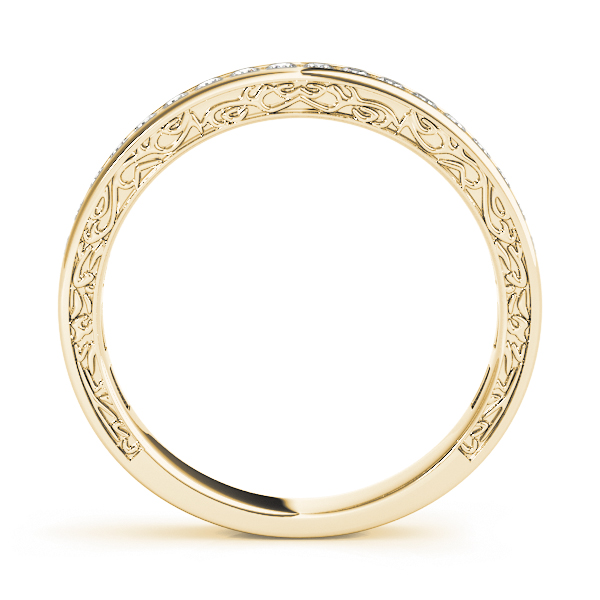  Ladies Channel Set Wedding Band 0.45 Carat Total Weight   (Lab-Created) 0.45 C.T.W 10K yellow, white or rose gold - view 4