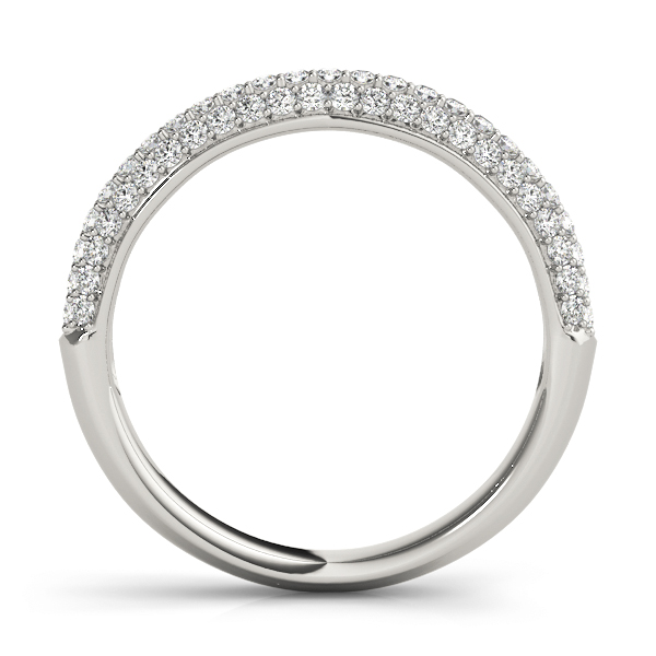 Ladies Pave Wedding Band 1/3 Carat Total Weight   (Lab-Created) 0.36 C.T.W 10K yellow, white or rose gold - view 3