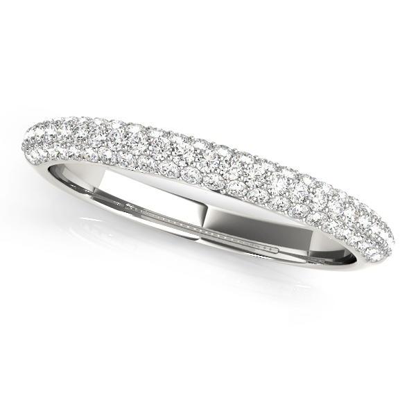 Pave Set Wedding Band