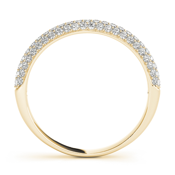  Ladies Pave Set Wedding Band 1/3 Carat Total Weight   (Lab-Created) 0.36 C.T.W 10K yellow, white or rose gold - view 4