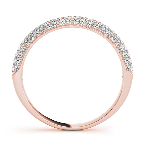  Ladies Pave Set Wedding Band 1/3 Carat Total Weight   (Lab-Created) 0.36 C.T.W 10K yellow, white or rose gold - view 6