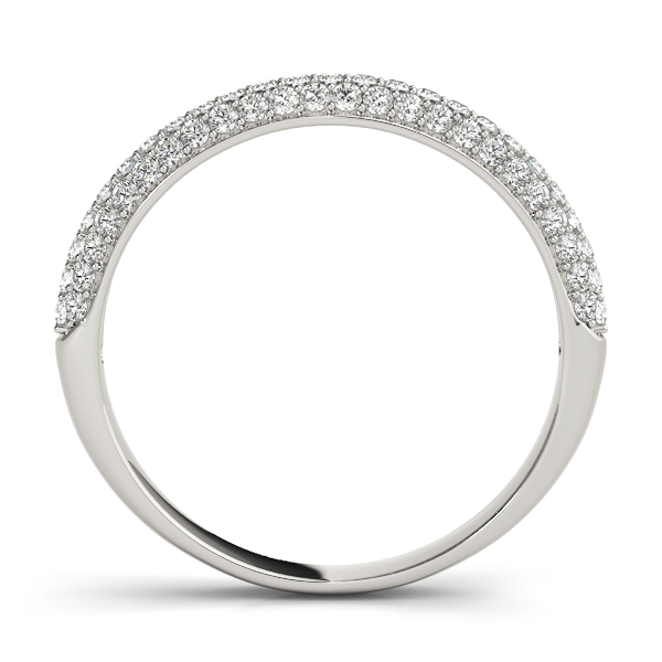  Ladies Pave Set Wedding Band 1/3 Carat Total Weight   (Lab-Created) 0.36 C.T.W 10K yellow, white or rose gold - view 2