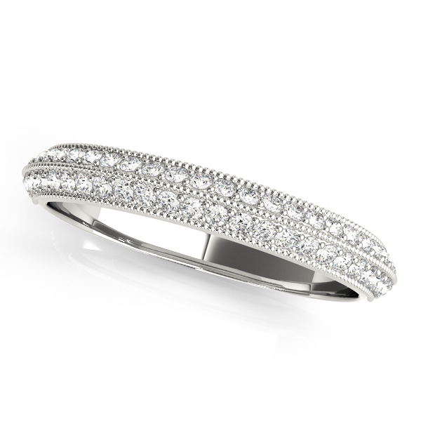 Diamond Pave Wedding Band