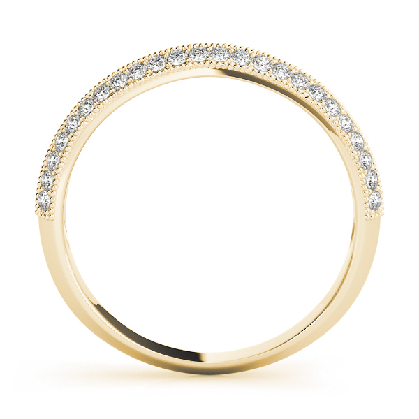  Ladies Diamond Pave Wedding Band 1/3 Carat Total Weight   (Lab-Created) 0.30 C.T.W 10K yellow, white or rose gold - view 4